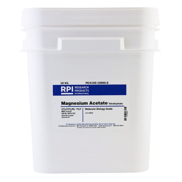 Rpi Magnesium Acetate Tetrahydrate, 10 KG M24100-10000.0 - main